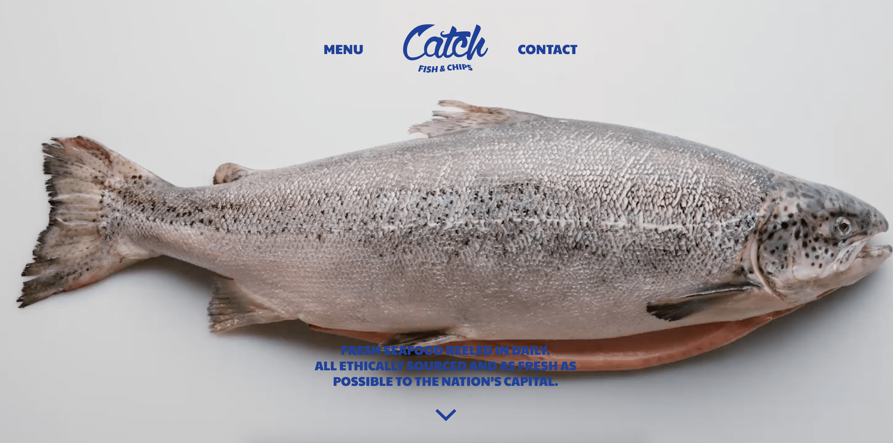 Catch Fish and Chips Restaurant Website Design