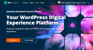 WPEngine homepage - WPEngine Review - reviewing the WPEngine service