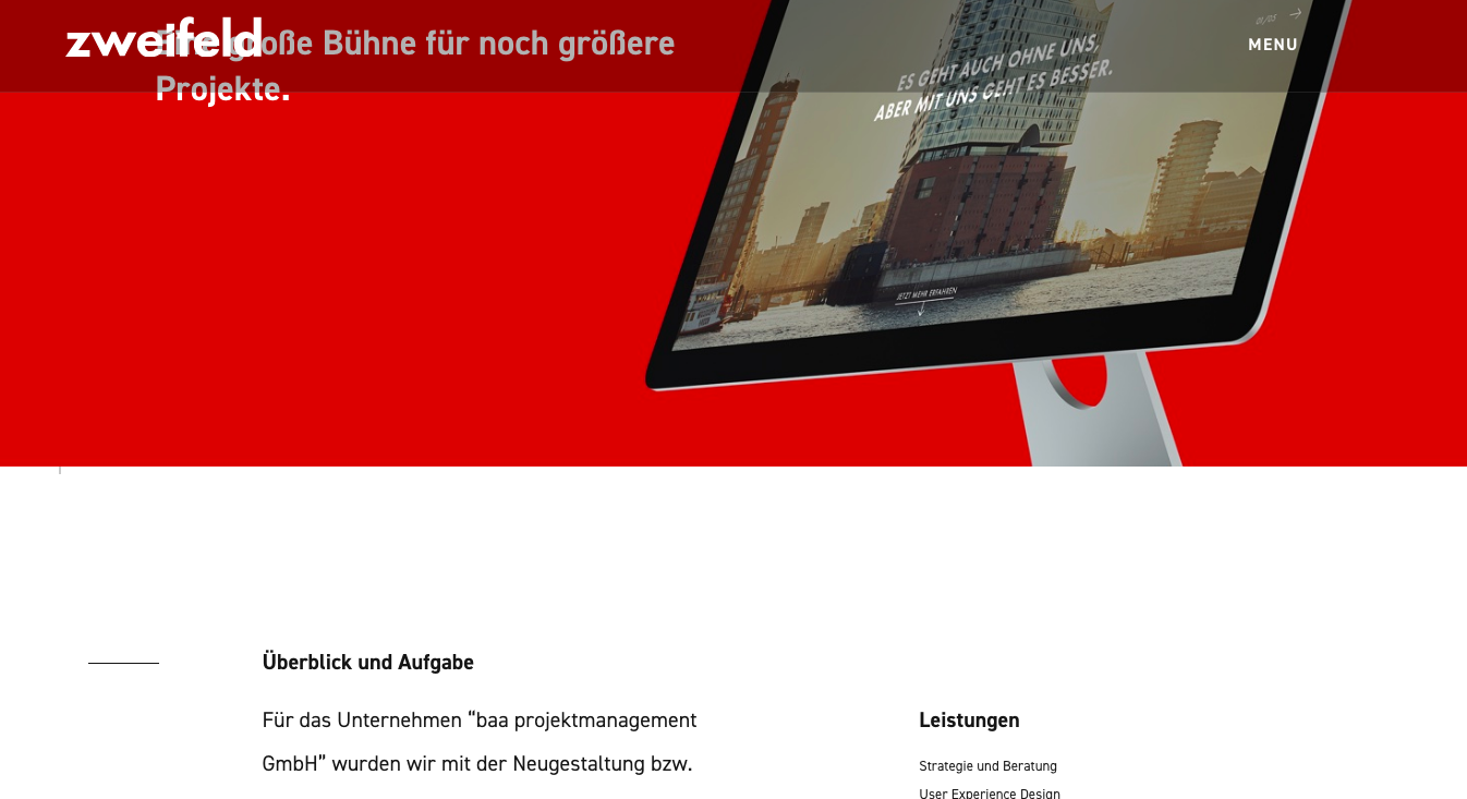 Zweifeld case study Zweifeld website case study