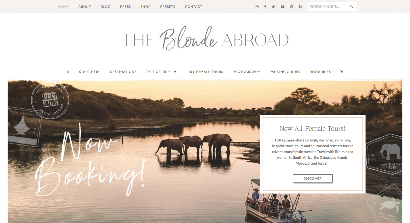 travel blogger websites