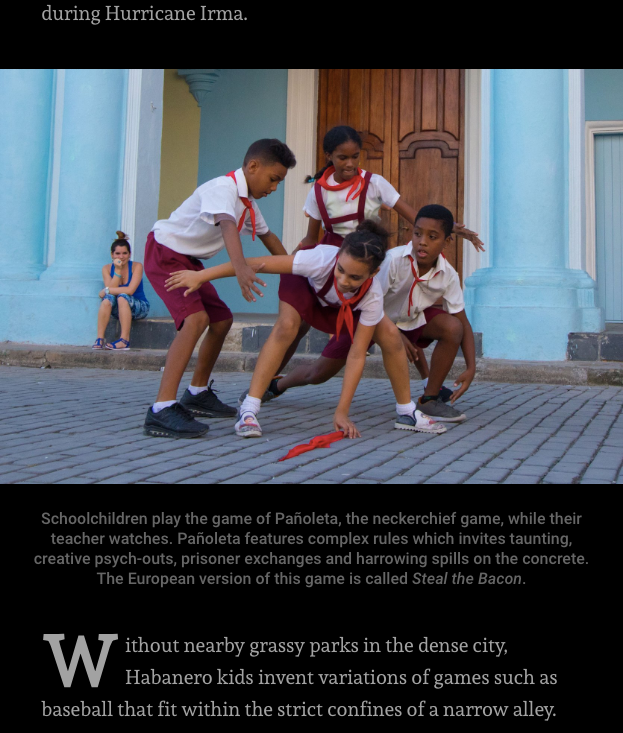 Notes from the road travel blog showing a blog page with black background and white text with images