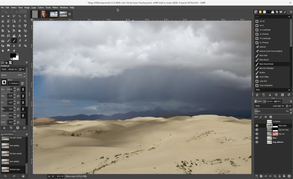 GIMP Photoshop alternative image editor user interface